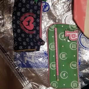 Pink pencil bag 3 bags never used